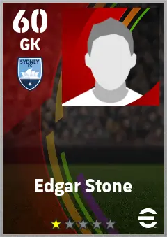 Edgar Stone eFootball 2026 player card — 60 OVR GK