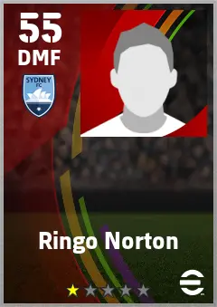 Ringo Norton eFootball 2026 player card — 55 OVR DMF