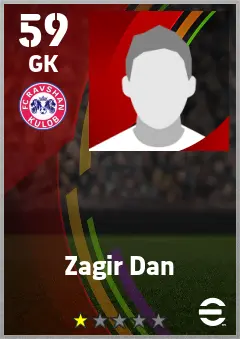 Zagir Dan eFootball 2026 player card — 59 OVR GK