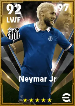 Neymar Jr eFootball 2026 player card — 92 OVR LWF