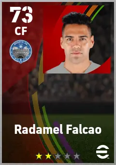 Radamel Falcao eFootball 2026 player card — 73 OVR CF
