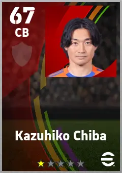 Kazuhiko Chiba eFootball 2026 player card — 67 OVR CB