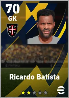 Ricardo Batista eFootball 2026 player card — 70 OVR GK