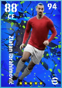 Zlatan Ibrahimovic eFootball 2026 player card — 88 OVR CF