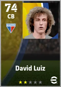 David Luiz eFootball 2026 player card — 74 OVR CB