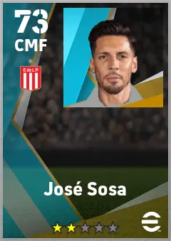 Jose Sosa eFootball 2026 player card — 73 OVR CMF