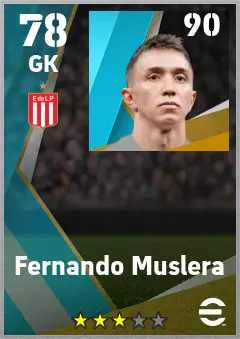 Fernando Muslera eFootball 2026 player card — 78 OVR GK