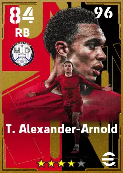 T. Alexander-Arnold eFootball 2026 player card — 84 OVR RB