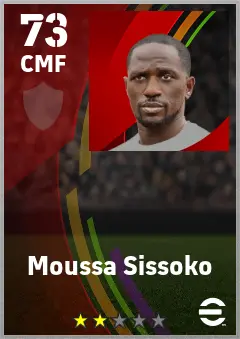 Moussa Sissoko eFootball 2026 player card — 73 OVR CMF