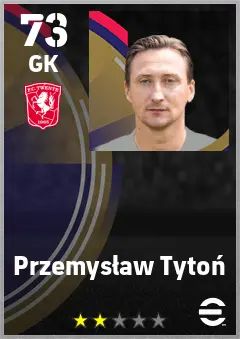 Przemyslaw Tyton eFootball 2026 player card — 72 OVR GK