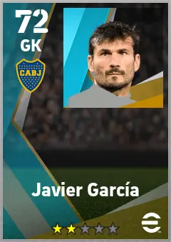 Javier Garcia eFootball 2026 player card — 72 OVR GK