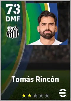Tomas Rincon eFootball 2026 player card — 73 OVR DMF