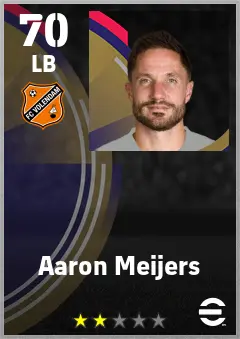 Aaron Meijers eFootball 2026 player card — 70 OVR LB