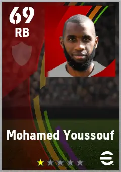Mohamed Youssouf eFootball 2026 player card — 69 OVR RB