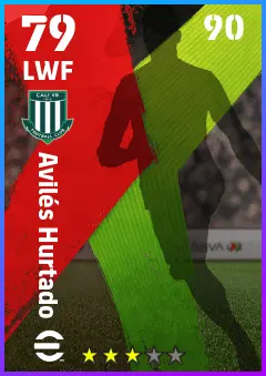 Aviles Hurtado eFootball 2026 player card — 79 OVR LWF