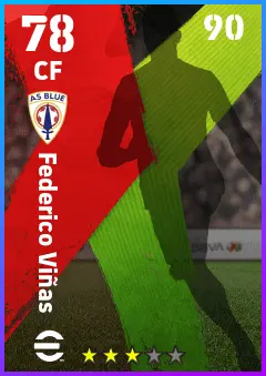 Federico Vinas eFootball 2026 player card — 78 OVR CF