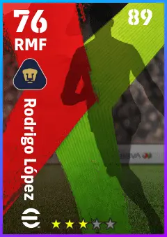 Rodrigo Lopez eFootball 2026 player card — 76 OVR RMF