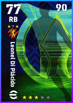Leonel Di Placido eFootball 2026 player card — 77 OVR RB
