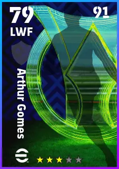 Arthur Gomes eFootball 2026 player card — 79 OVR LWF