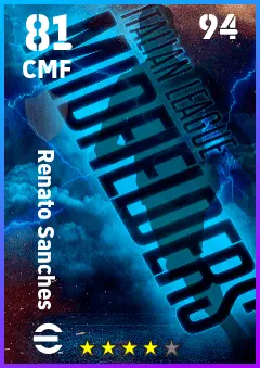 Renato Sanches eFootball 2026 player card — 81 OVR CMF
