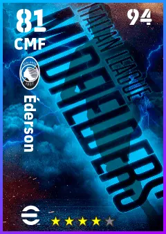 Ederson eFootball 2026 player card — 81 OVR CMF