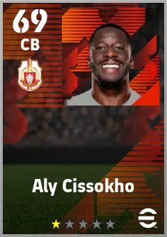 Aly Cissokho eFootball 2026 player card — 69 OVR CB