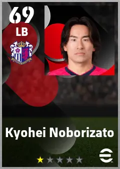 Kyohei Noborizato eFootball 2026 player card — 69 OVR LB