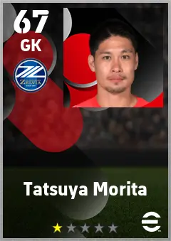 Tatsuya Morita eFootball 2026 player card — 67 OVR GK