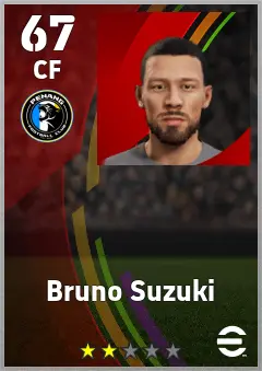 Bruno Suzuki eFootball 2026 player card — 67 OVR CF