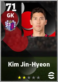 Kim Jin-Hyeon eFootball 2026 player card — 71 OVR GK