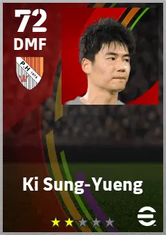 Ki Sung-Yueng eFootball 2026 player card — 72 OVR DMF