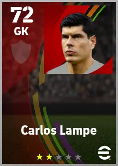 Carlos Lampe eFootball 2026 player card — 72 OVR GK