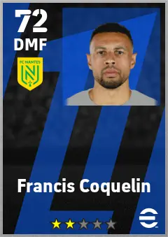 Francis Coquelin eFootball 2026 player card — 72 OVR DMF