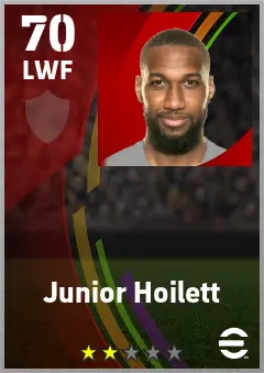 Junior Hoilett eFootball 2026 player card — 69 OVR LWF