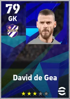 David de Gea eFootball 2026 player card — 79 OVR GK