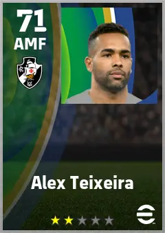 Alex Teixeira eFootball 2026 player card — 71 OVR AMF