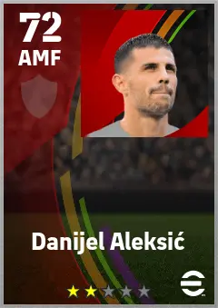 Danijel Aleksic eFootball 2026 player card — 72 OVR AMF