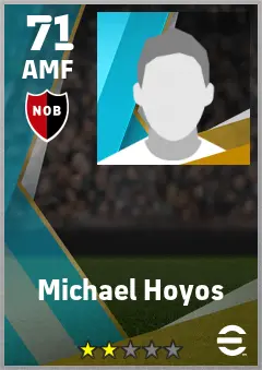 Michael Hoyos eFootball 2026 player card — 71 OVR AMF