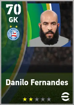 Danilo Fernandes eFootball 2026 player card — 70 OVR GK