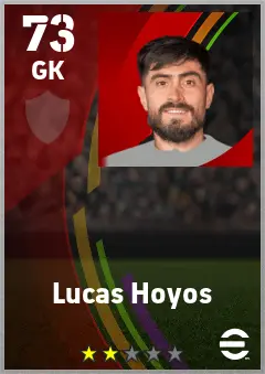 Lucas Hoyos eFootball 2026 player card — 73 OVR GK