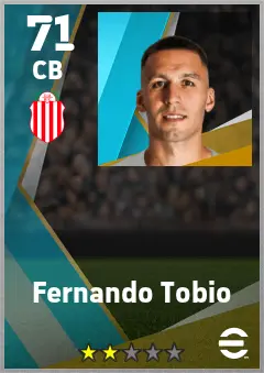 Fernando Tobio eFootball 2026 player card — 71 OVR CB