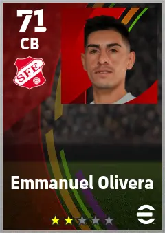Emmanuel Olivera eFootball 2026 player card — 71 OVR CB