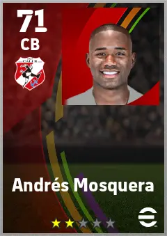 Andres Mosquera eFootball 2026 player card — 71 OVR CB