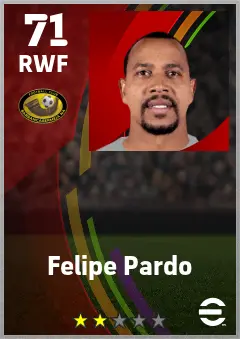 Felipe Pardo eFootball 2026 player card — 71 OVR RWF