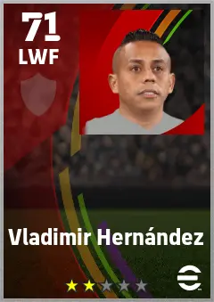 Vladimir Hernandez eFootball 2026 player card — 71 OVR LWF