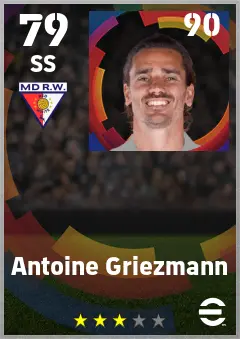 Antoine Griezmann eFootball 2026 player card — 79 OVR SS
