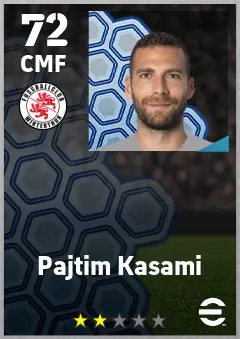 Pajtim Kasami eFootball 2026 player card — 72 OVR CMF