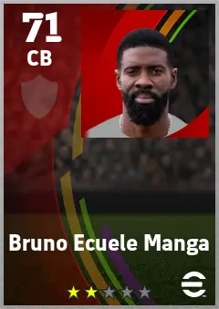 Bruno Ecuele Manga eFootball 2026 player card — 71 OVR CB