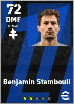 Benjamin Stambouli eFootball 2026 player card — 72 OVR DMF