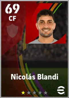 Nicolas Blandi eFootball 2026 player card — 69 OVR CF